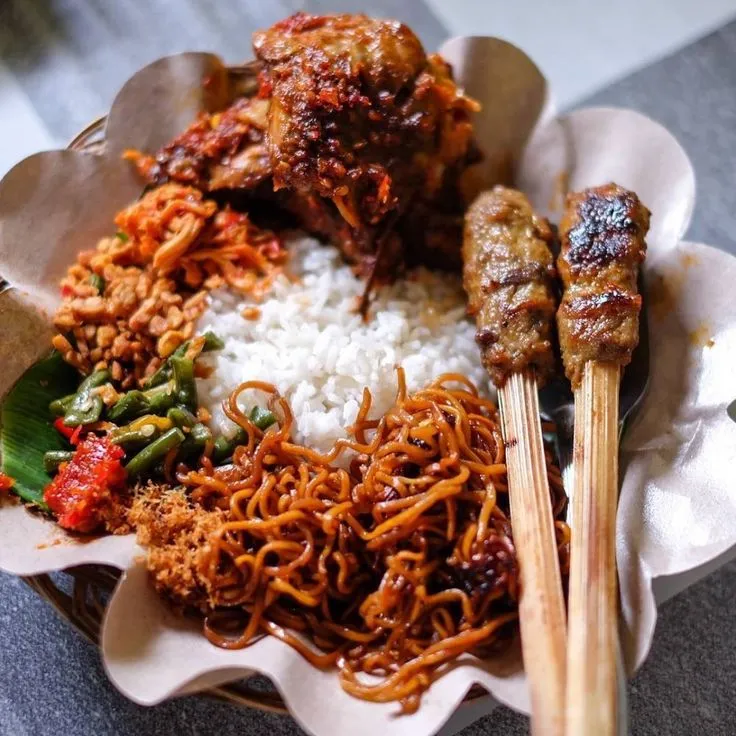 cara membuat nasi jinggo khas bali